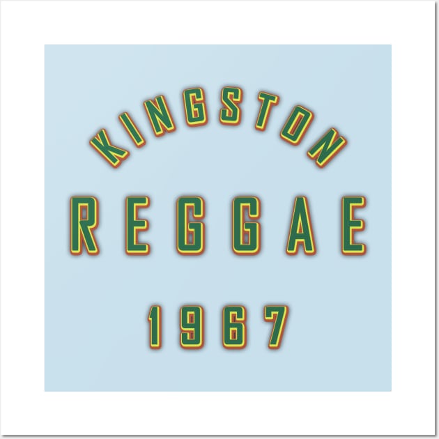 KINGSTON REGGAE 1967 Wall Art by KIMIDIGI